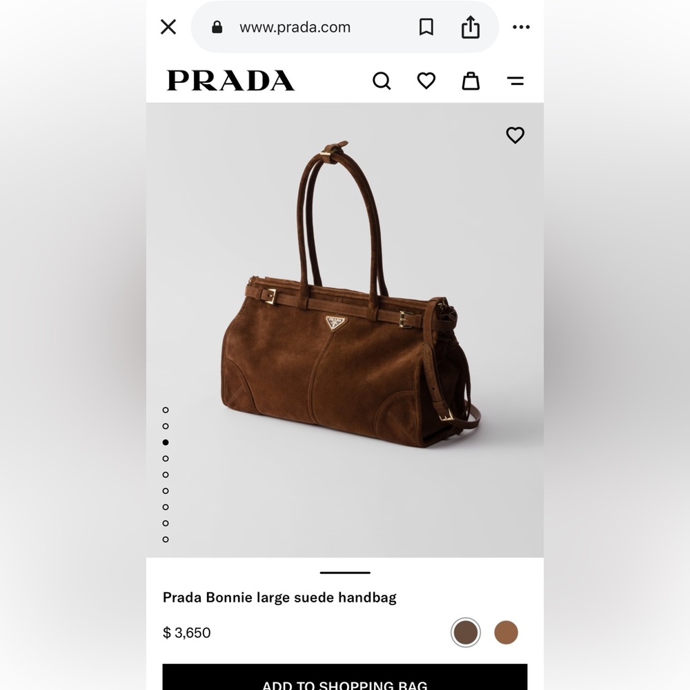 Update: SOLD!! NWOT Prada Large Bonnie Bag